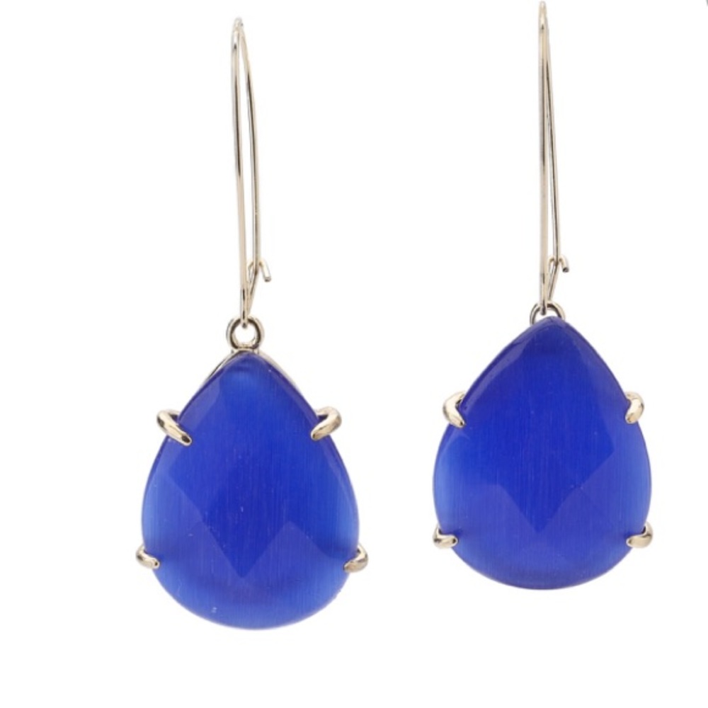 Rare Kendra Scott Allison Earrings Cobalt Blue